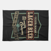 Linge De Cuisine Pub bar-bar Étiquette Lager personnalisé (Horizontal)