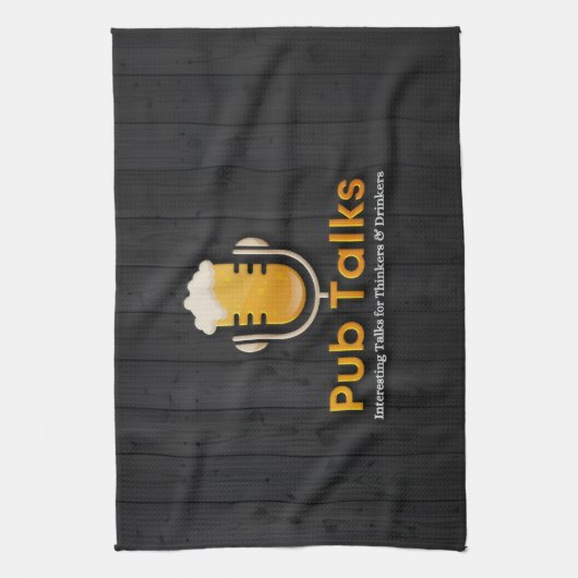Linge De Cuisine Pub Talks Tea Towel (Vertical)