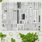 Linge De Cuisine Publicité vintage D'Un Magazine (Plié)