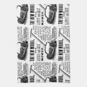 Linge De Cuisine Publicité vintage tondeuse à gazon (Vertical)