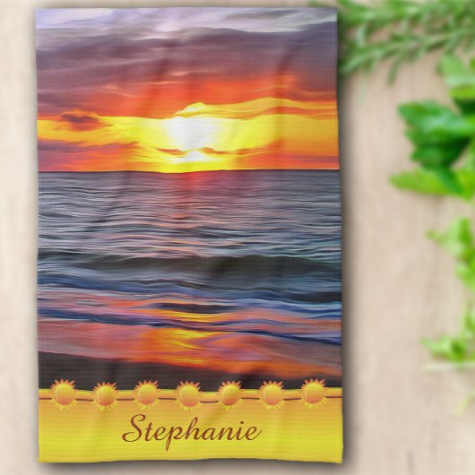 Linge De Cuisine Puerto Sunset 1739