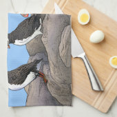 Linge De Cuisine Puffins de l'Atlantique (Quart Plié)