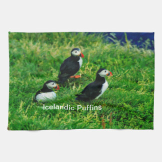 Linge De Cuisine Puffins islandais en été