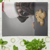 Linge De Cuisine Pug de Christmas (Plié)