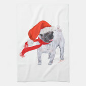 Linge De Cuisine Pug de Christmas (Vertical)