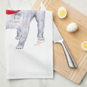 Linge De Cuisine Pug de Noël (Quart Plié)