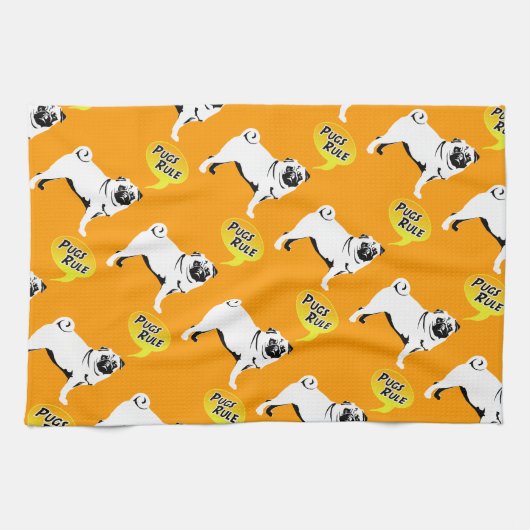 Linge De Cuisine Pug Rules (Horizontal)
