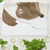 Linge De Cuisine Puggy Grumpy personnalisée avec Cigar (Plié)