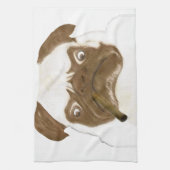 Linge De Cuisine Puggy Grumpy personnalisée avec Cigar (Vertical)