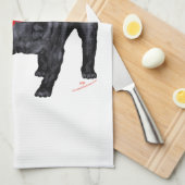 Linge De Cuisine Pugs en écharpe rouge (Quart Plié)