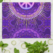 Linge De Cuisine Puissance de l'amour Paix Énergie personnalisable (Plié)