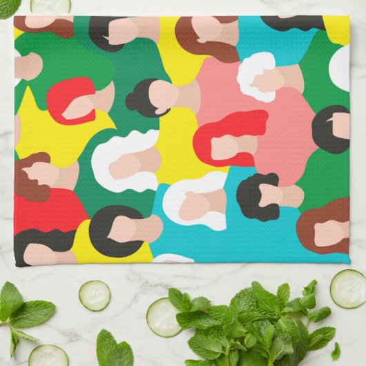 Linge De Cuisine Puissance des filles (Plié)