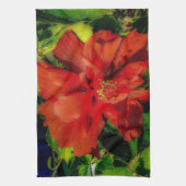 Linge De Cuisine Puissance des fleurs rouges (Vertical)