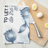 Linge De Cuisine Puissance du silence - Citation inspirante (Quart Plié)