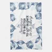 Linge De Cuisine Puissance du silence - Citation inspirante (Vertical)