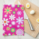 Linge De Cuisine Puissance rose (Quart Plié)