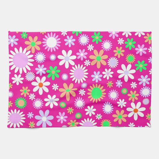 Linge De Cuisine Puissance rose (Horizontal)