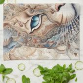 Linge De Cuisine Puma Face Surreal Art (Plié)