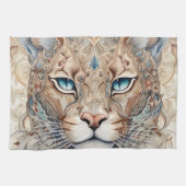 Linge De Cuisine Puma Face Surreal Art (Horizontal)