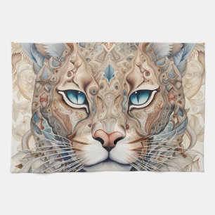 Linge De Cuisine Puma Face Surreal Art
