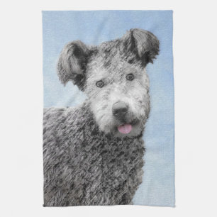 Linge De Cuisine Pumi Peinture - Cute Original Chien Art