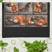 Linge De Cuisine Punch Bébé Singe (Plié)