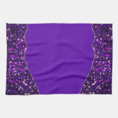 Linge De Cuisine PURPLE BLACK MARBLE AGATE Runner Table (Horizontal)