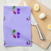 Linge De Cuisine Purple Cherry Pop Art (Quart Plié)