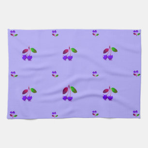 Linge De Cuisine Purple Cherry Pop Art