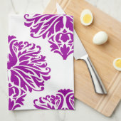 Linge De Cuisine Purple Elegant Damask (Quart Plié)