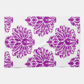 Linge De Cuisine Purple Elegant Damask (Horizontal)