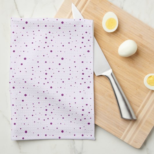 Linge De Cuisine Purple et Lilac Speckled (Quart Plié)