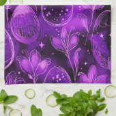 Linge De Cuisine Purple Gothic Easter Pattern (Plié)