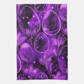 Linge De Cuisine Purple Gothic Easter Pattern (Vertical)