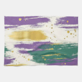Linge De Cuisine Purple Green Gold Mardi Gras Kitchen (Horizontal)