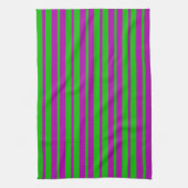 Linge De Cuisine Purple Green Stylish Stripes Pattern Design (Vertical)