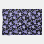 Linge De Cuisine Purple Hearts Dessin Artistique Saint Valentin`s D (Horizontal)