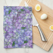 Linge De Cuisine Purple hydrangea flowers (Quart Plié)