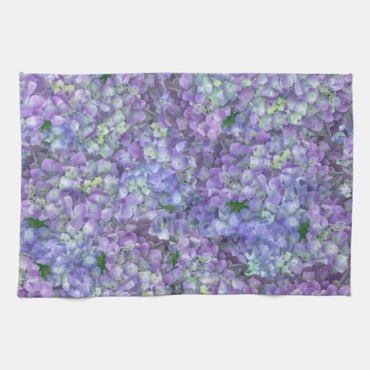Linge De Cuisine Purple hydrangea flowers (Horizontal)