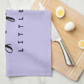 Linge De Cuisine Purple Little Chef Nom de script Simple personnali (Quart Plié)