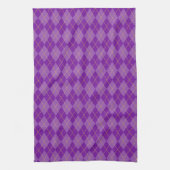 LINGE DE CUISINE PURPLE MARDI GRAS DIAMOND MOTIFS (Vertical)
