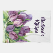 Linge De Cuisine Purple Tulips (Horizontal)