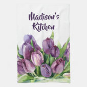Linge De Cuisine Purple Tulips (Vertical)