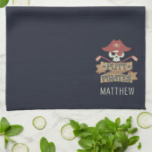 Linge De Cuisine Putt Pirates Golf Hobby Personnalisé (Plié)