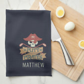 Linge De Cuisine Putt Pirates Golf Hobby Personnalisé (Quart Plié)