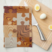 Linge De Cuisine Puzzle de bois Faux (Quart Plié)