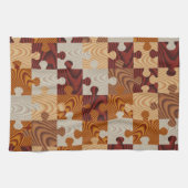 Linge De Cuisine Puzzle de bois Faux (Horizontal)