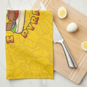 Linge De Cuisine Pyramide alimentaire plus saine (Quart Plié)