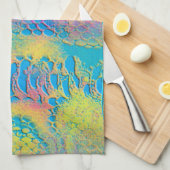 Linge De Cuisine PYTHON - moderne fractale décorative - (Quart Plié)