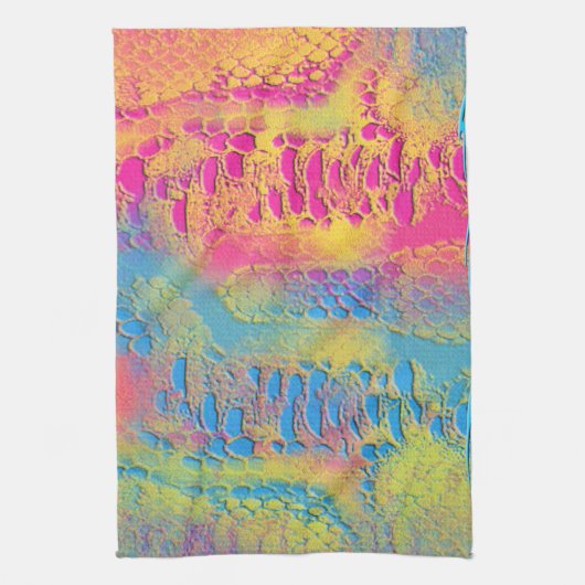 Linge De Cuisine PYTHON - moderne fractale décorative - (Vertical)